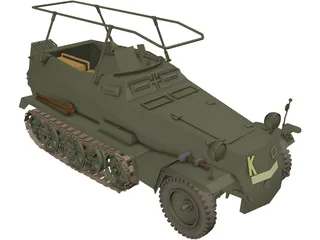 Sdkfz 250 3D Model