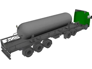 Volvo Carbon Dioxide Truck 3D Model