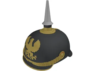 Prussian Helmet 3D Model