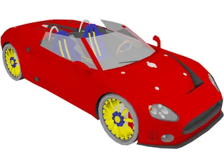 Spyker C8 Spyder 3D Model