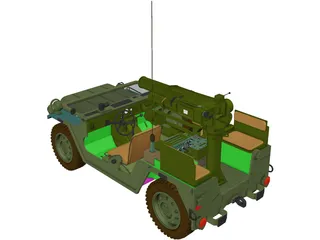 M151 A2 [+Tow Missile Launcher] 3D Model