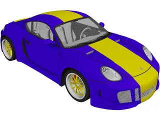 Porsche Cayman S (2006) [Tuned] 3D Model