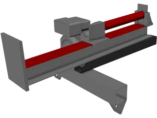 Horizontal/vertical log splitter 3D Model