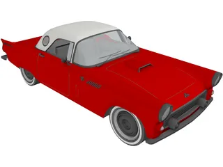 Ford Thunderbird (1955) 3D Model