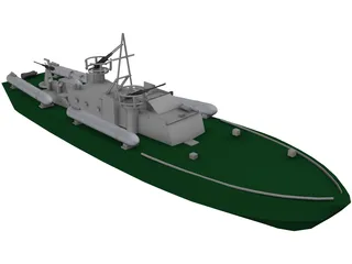 PT 109 Boat 3D Model