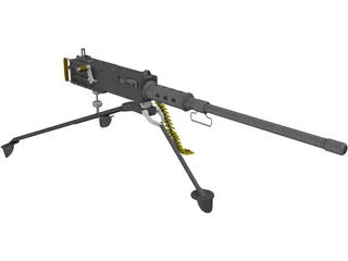 Browning 50 caliber 3D Model