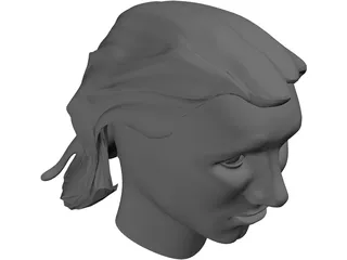 Head Messi 3D Model