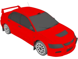 Mitsubishi Lancer Evolution IX 3D Model