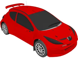 Peugeot 207 3D Model
