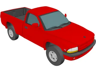 Dodge Dakota Sport Regular Cab V8 (1999) 3D Model