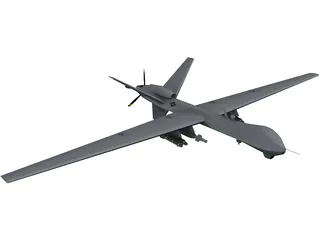 General Atomics MQ-9 Reaper UAV Drone 3D Model