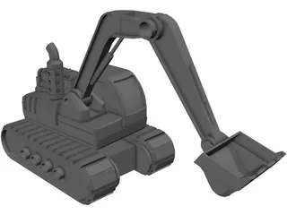 Excavator 3D Model