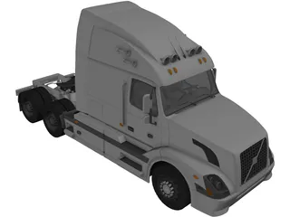 Volvo VNL-670 (2008) 3D Model