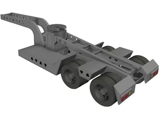 Trailer 3 Axle 3D Model