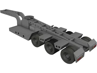 Trailer 5 Axle 3D Model