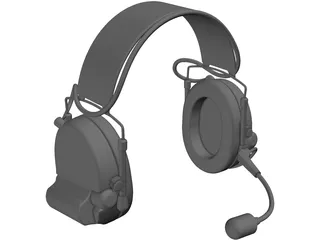 Peltor MT15H69FB-09 Com-Tac II Headset 3D Model