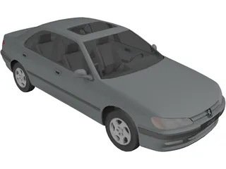 Peugeot 406 3D Model