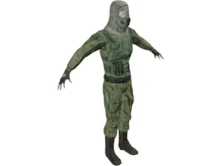 Commando 3D Model