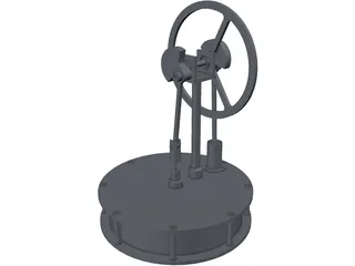 Stirling Engine 3D Model