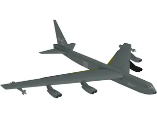 Boeing B-52 Stratofortress 3D Model