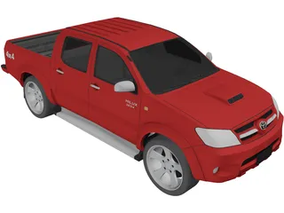 Toyota Hilux Crew Cab 3D Model