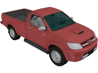 Toyota Hilux Regular Cab 3D Model