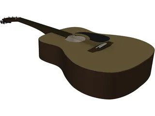 Taquamine Acoustic Guitar 3D Model