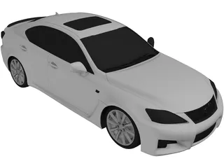 Lexus IS-F (2009) 3D Model