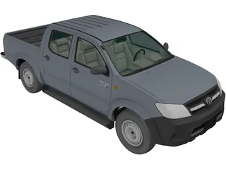 Toyota Hilux Crew Cab 2.5 STD 3D Model