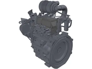 Engine Isuzu 3CA1GZG01 3D Model