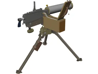 Maxim Machine Gun 3D Model