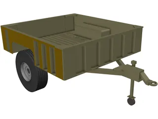 Military Trailer 3D Model