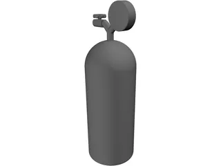 Nitrous Oxide Cilinder 3D Model