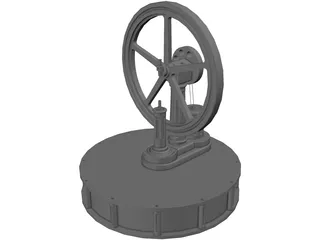 Miser Stirling Engine 3D Model