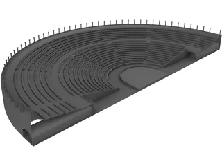 Odeon Amphitheater 3D Model