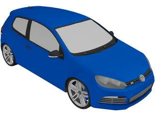Volkswagen Golf V Mk6 GTR 3D Model