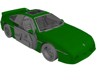 Pontiac Fiero GT (1987) 3D Model