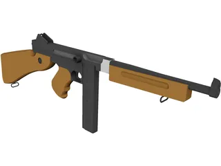 M1A1 Thompson 3D Model