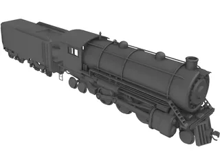 Train Locomotive 3D Model