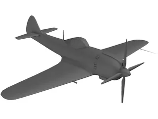 A6M2-0 Airplane 3D Model