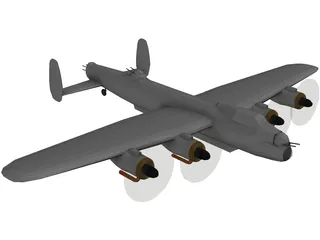 Avro Lancaster 3D Model