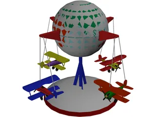 Toy Carousel 3D Model