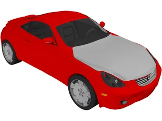 Lexus SC430 (2002) 3D Model