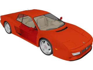 Ferrari Testarossa (1984) 3D Model