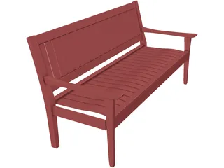 Madison Bench 3D Model