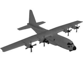 Lockheed AC-130 Hercules 3D Model