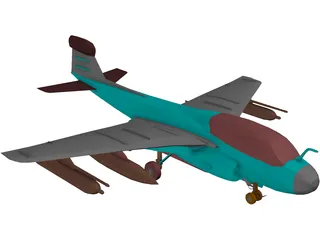 Grumman EA-6B Prowler 3D Model