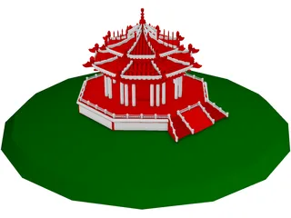 Chinese Building 3D Model