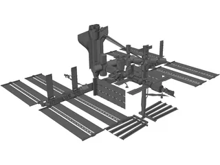 International Space Station 3D Model