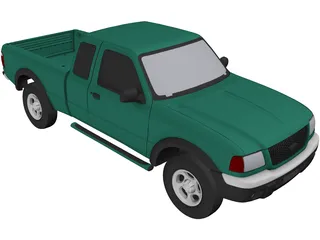 Ford Ranger Pickup (2001) 3D Model